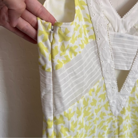 ANTHROPOLOGIE LEIFNOTES Yellow Bird Midi Dress - Picture 7 of 14